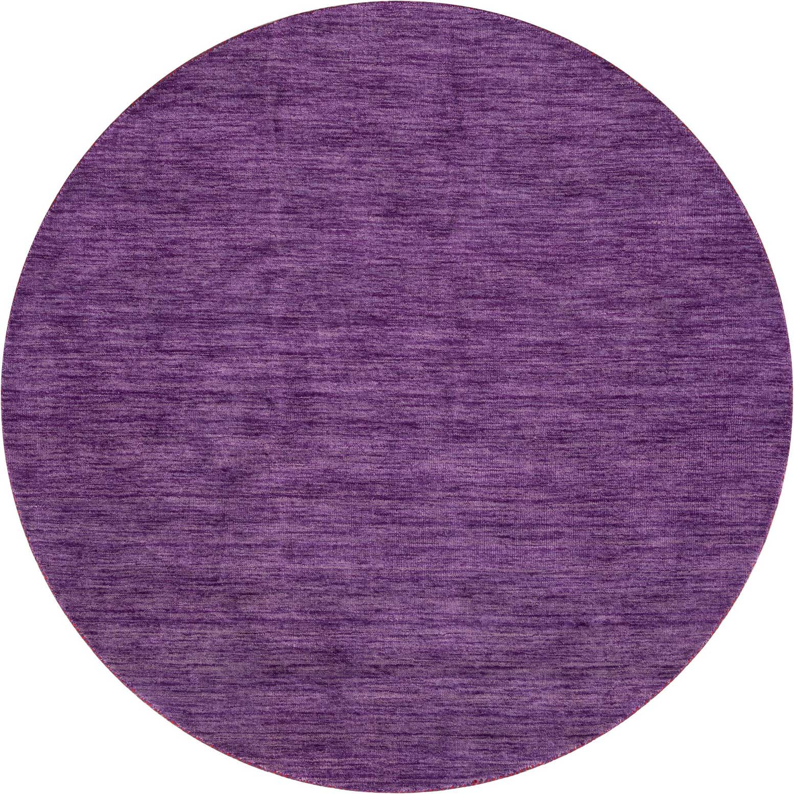 9' 10 x 9' 10 Hand Knotted Solid Gabbeh Wool Round Rug