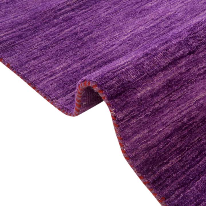 9' 10 x 9' 10 Hand Knotted Solid Gabbeh Wool Round Rug