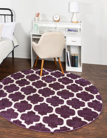 3' 3 x 3' 3 Trellis Round Rug
