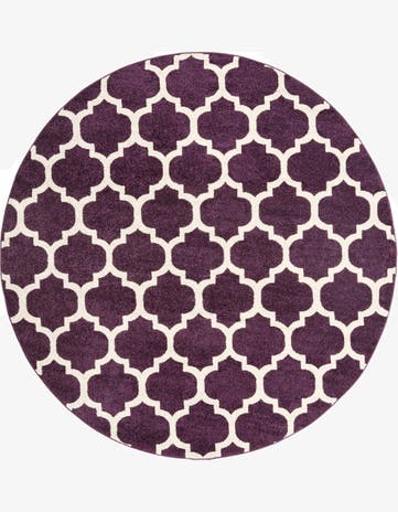 8' x 8' Trellis Round Rug
