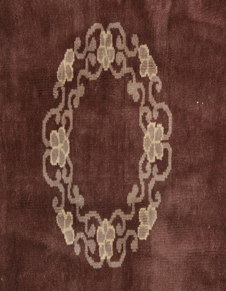 Detail image of 2' 2 x 4' 2  Hand Knotted Antique Finish Wool Runner Rug