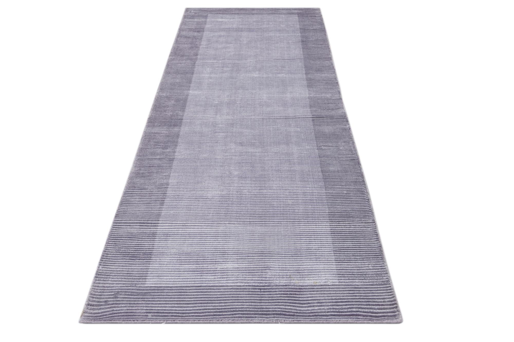 2' 7 x 9' 10 Hand Knotted Darya Wool Runner Rug