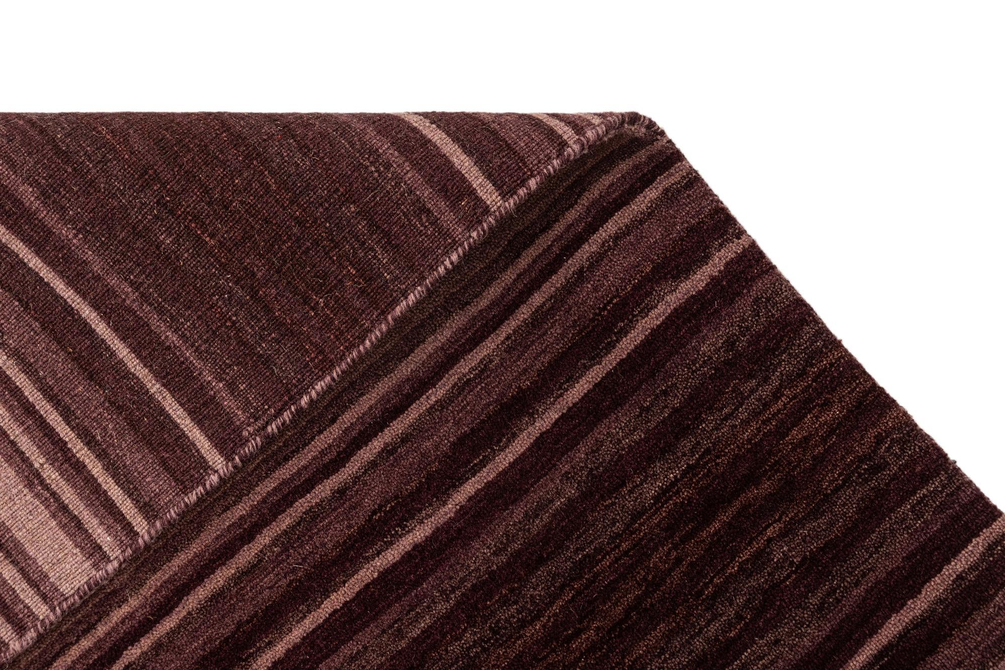 2' 4 x 4' 8 Hand Knotted Gabbeh Wool Runner Rug