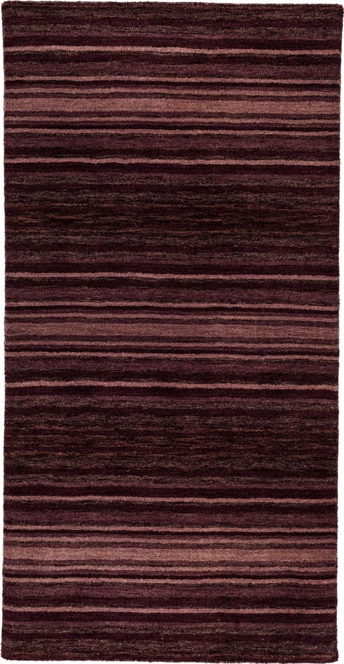 Detail image of 2' 4 x 4' 8 Hand Knotted Gabbeh Wool Runner Rug
