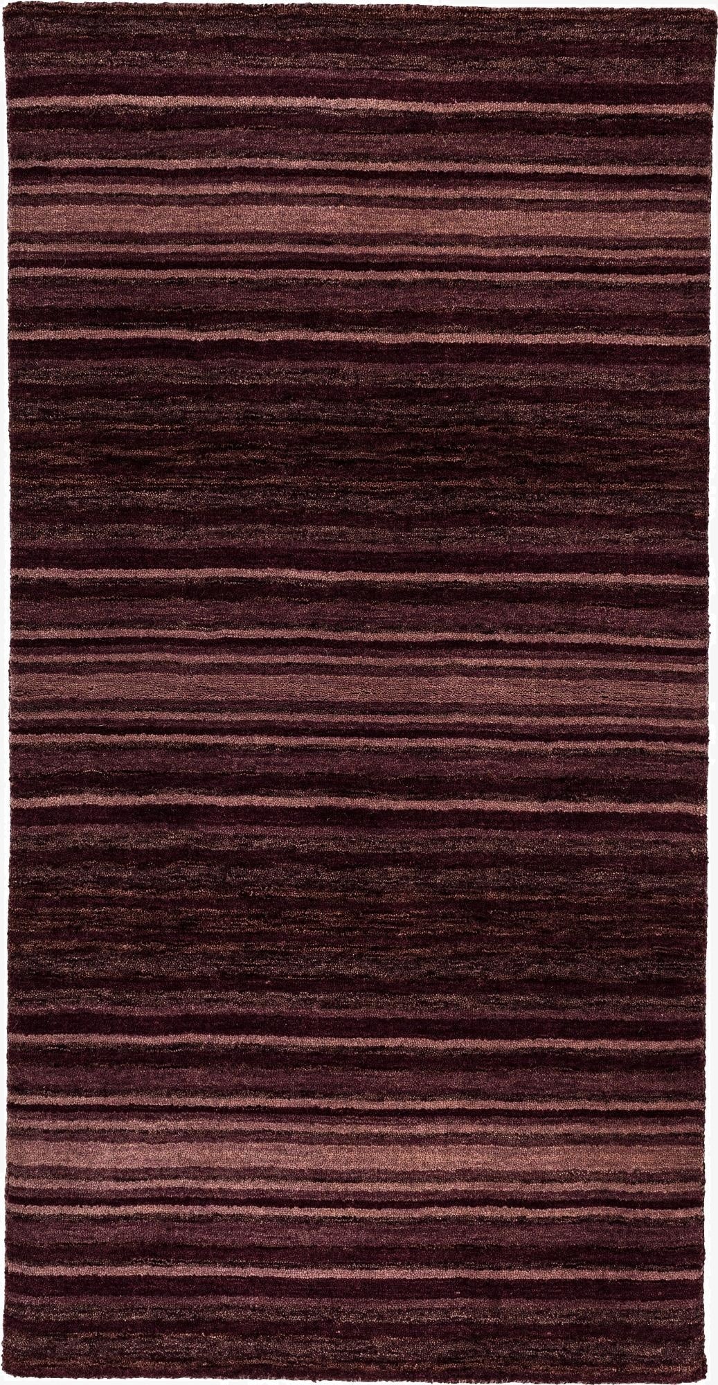 2' 4 x 4' 8  Hand Knotted Gabbeh Wool Runner Rug