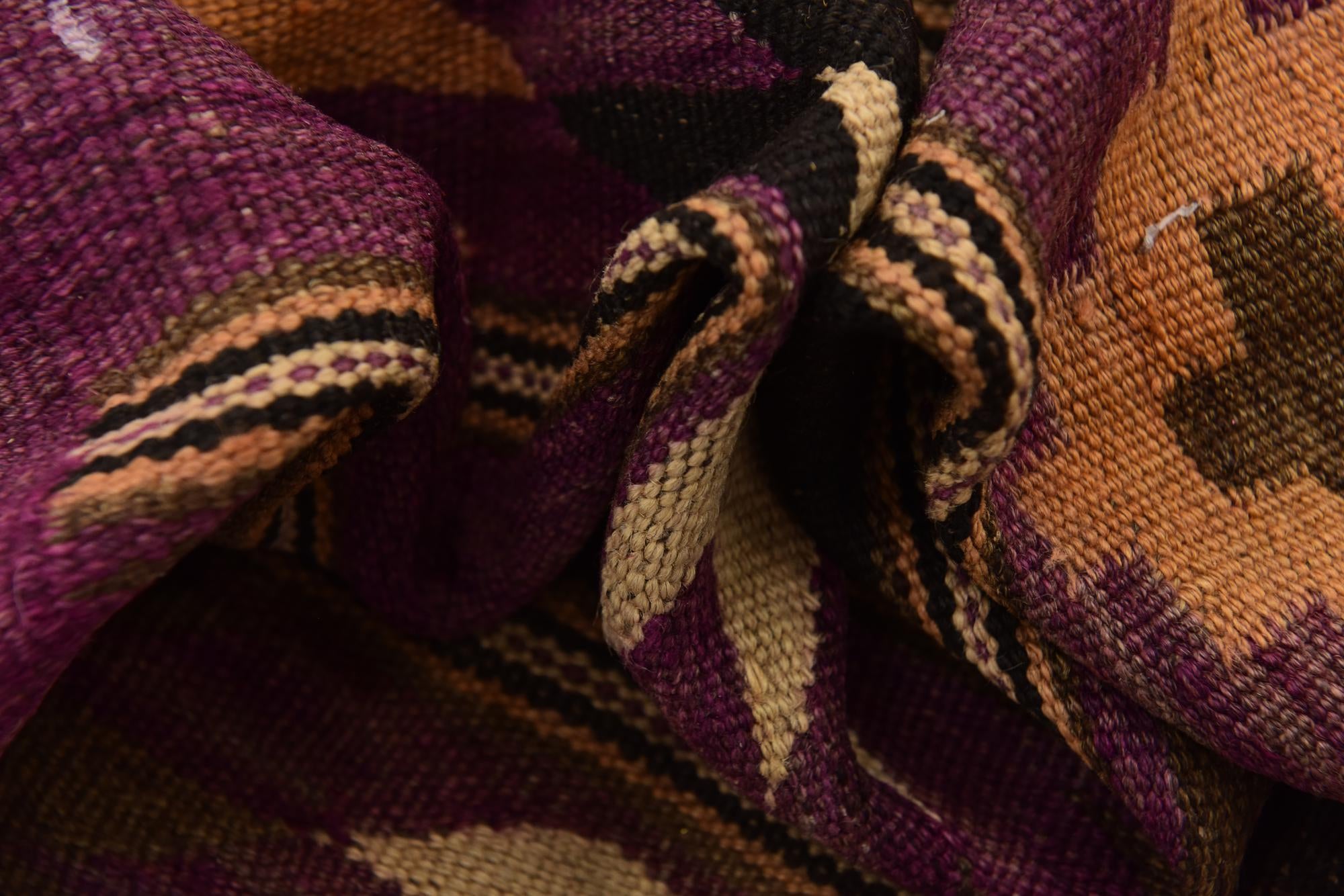 6' x 12' 7 Hand Woven Kilim Fars Wool Runner Rug