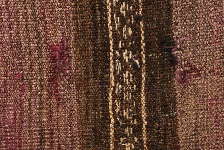 4' 5 x 11' 5 Hand Woven Kilim Fars Wool Runner Rug