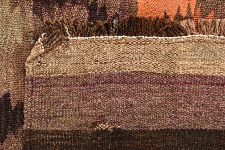 4' 5 x 11' 5 Hand Woven Kilim Fars Wool Runner Rug