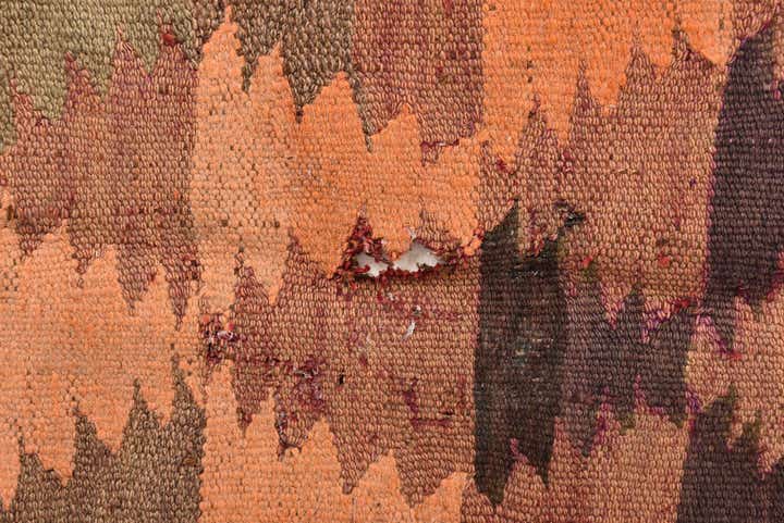 4' 5 x 11' 5 Hand Woven Kilim Fars Wool Runner Rug