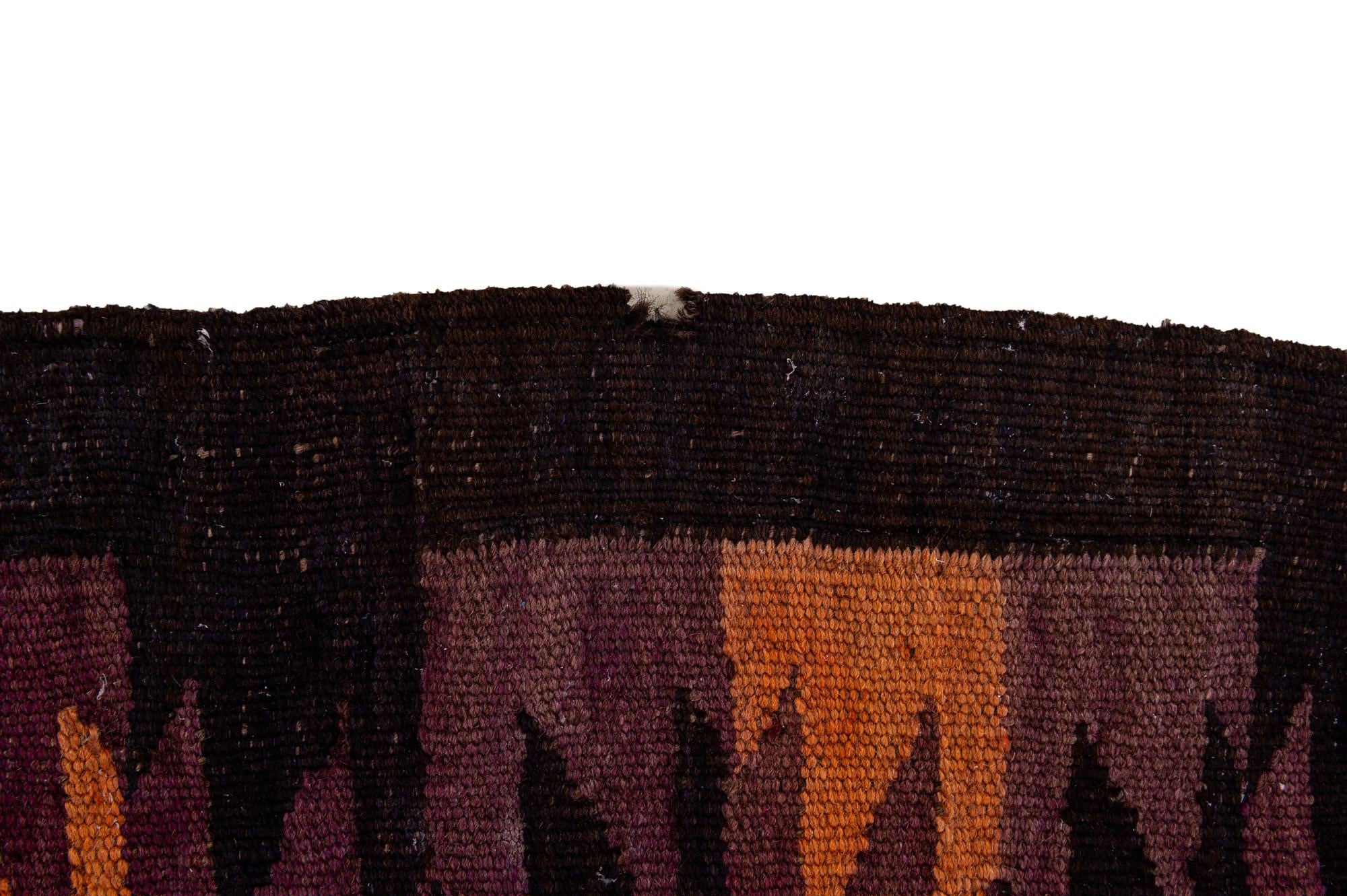 5' x 11' 1 Hand Woven Kilim Fars Wool Runner Rug