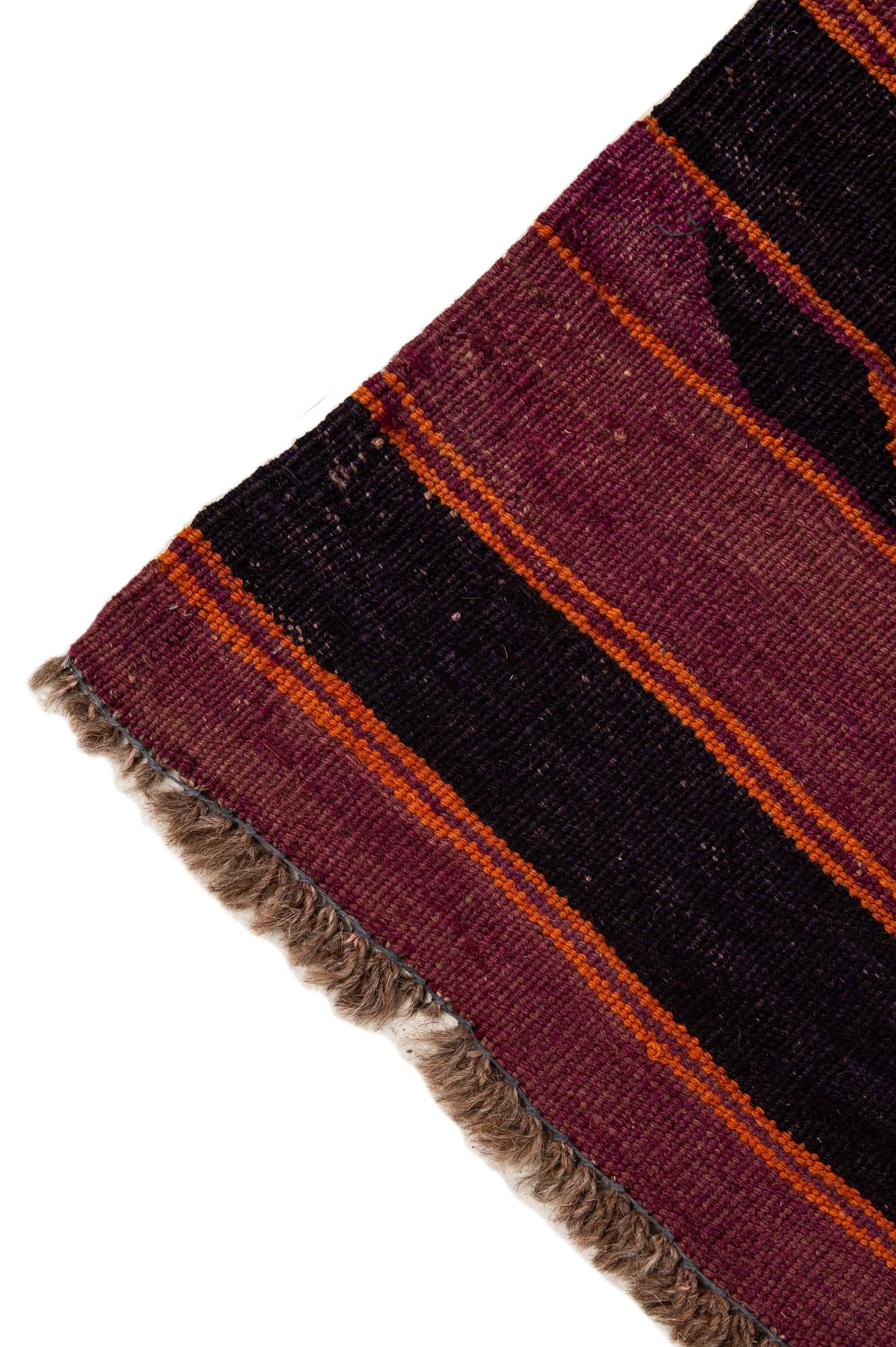 5' x 11' 1 Hand Woven Kilim Fars Wool Runner Rug
