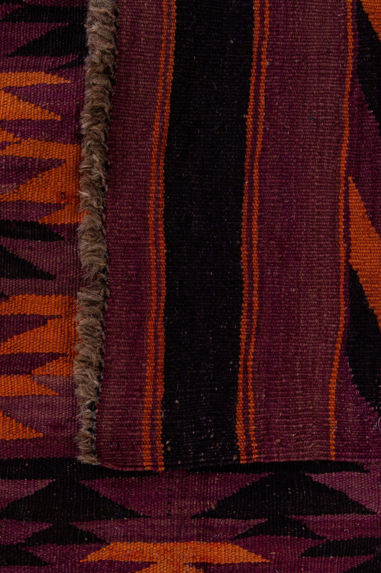 5' x 11' 1 Hand Woven Kilim Fars Wool Runner Rug