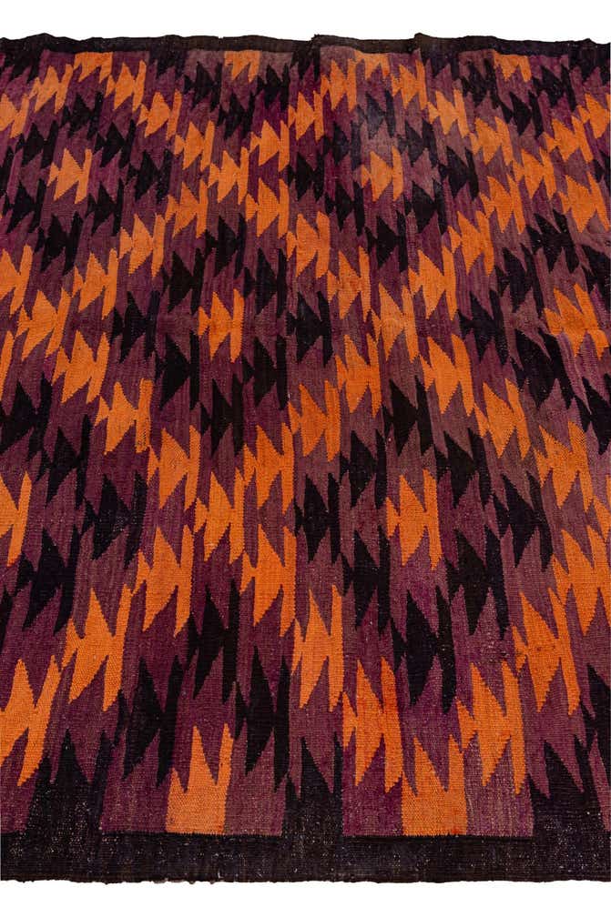 150cm x 340cm Handgewebt Kilim Fars Wolle Läufer Teppich