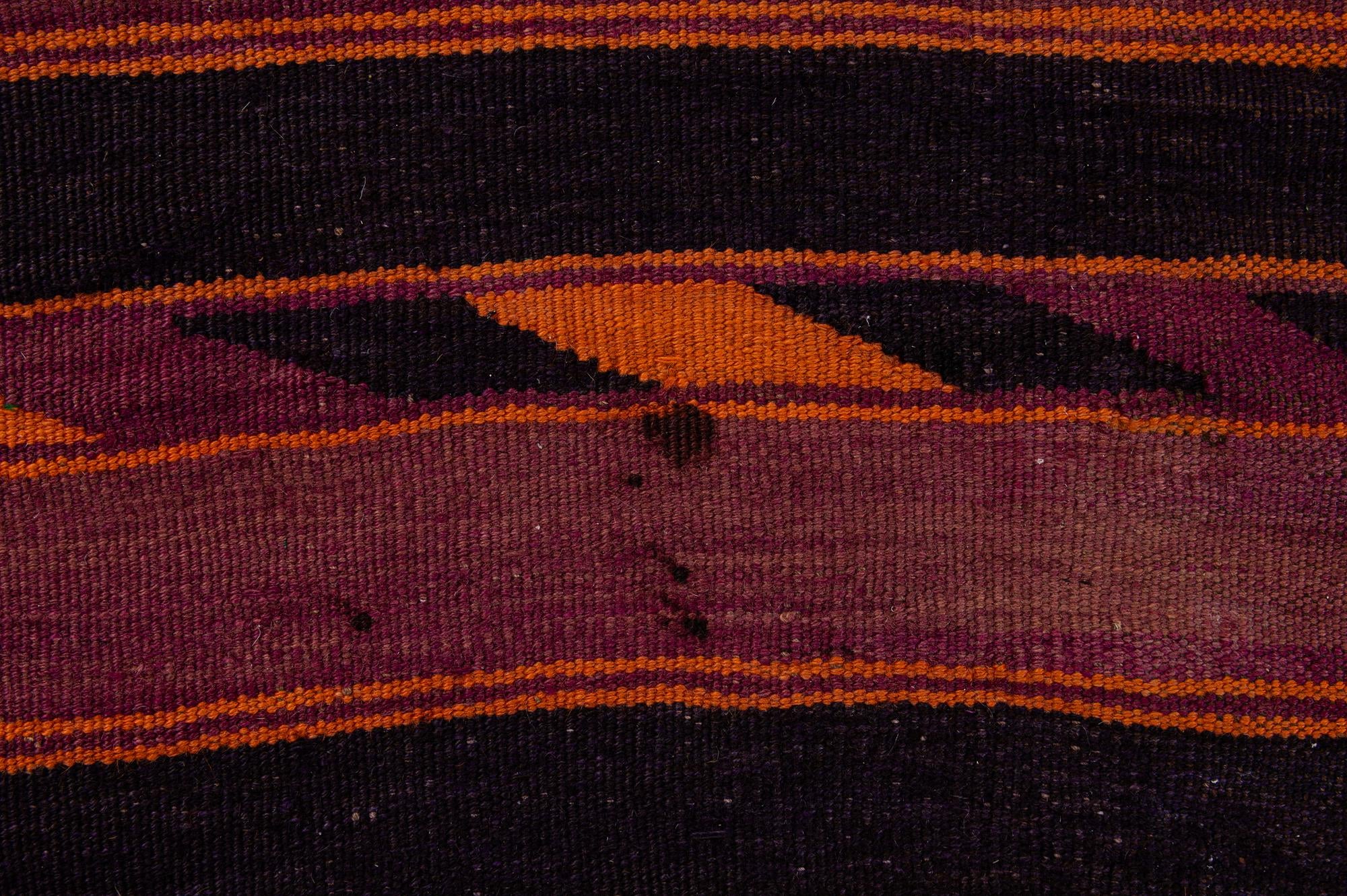 5' x 11' 1 Hand Woven Kilim Fars Wool Runner Rug