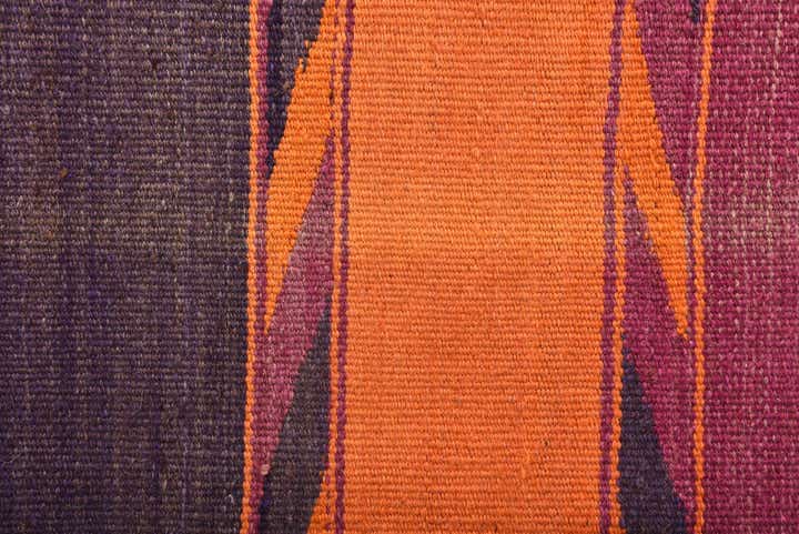 4' 6 x 11' 10 Hand Woven Kilim Fars Wool Runner Rug