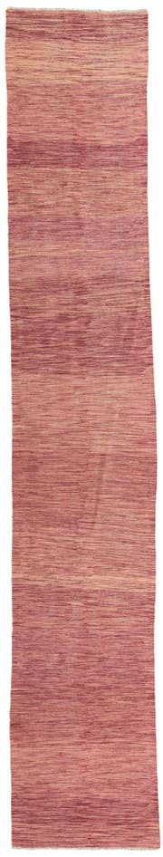 Detail image of 2' 10 x 16' 5 Hand Woven Kilim Modern Wool Runner Rug