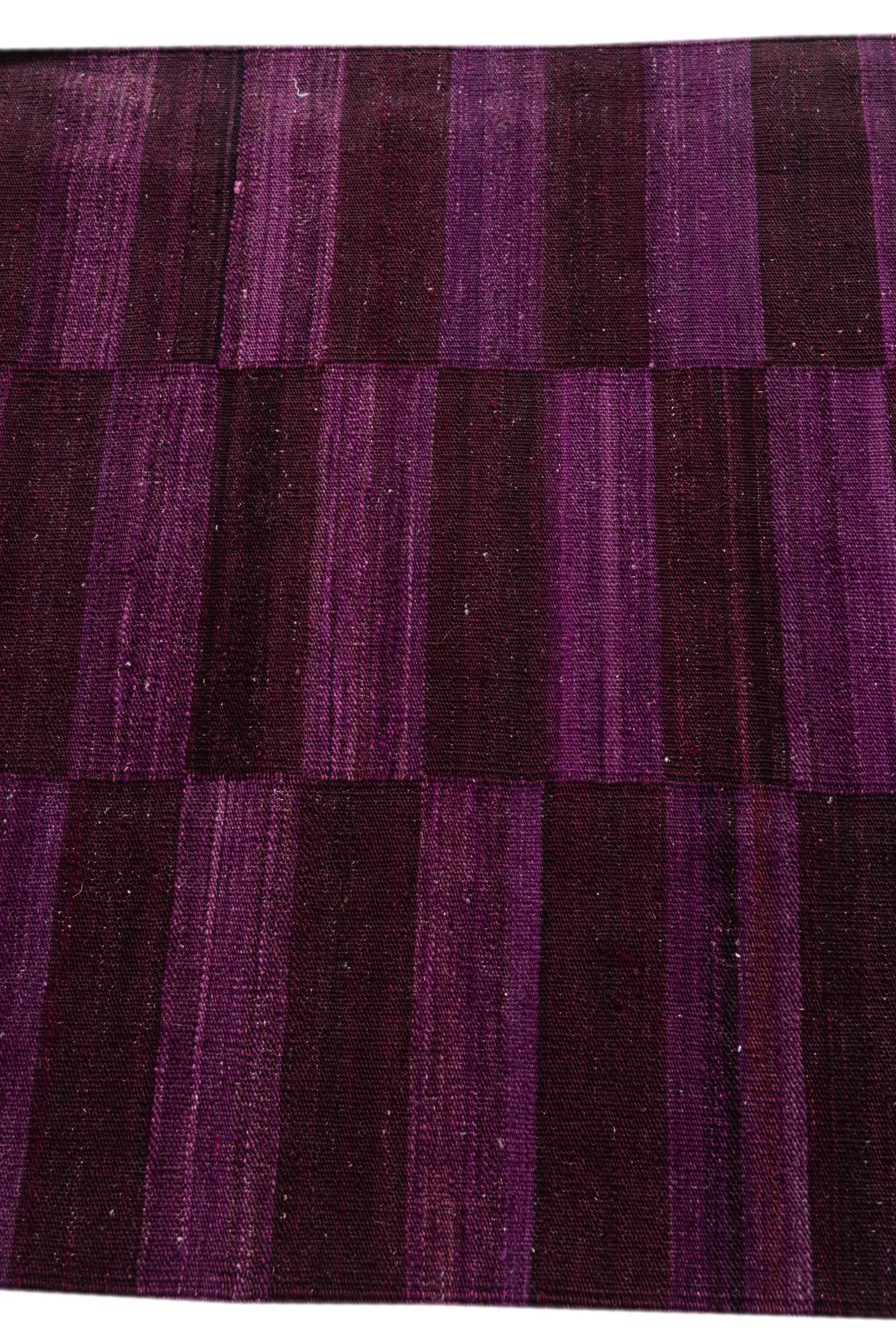 2' 10 x 10' Hand Woven Kilim Modern Wool Runner Rug