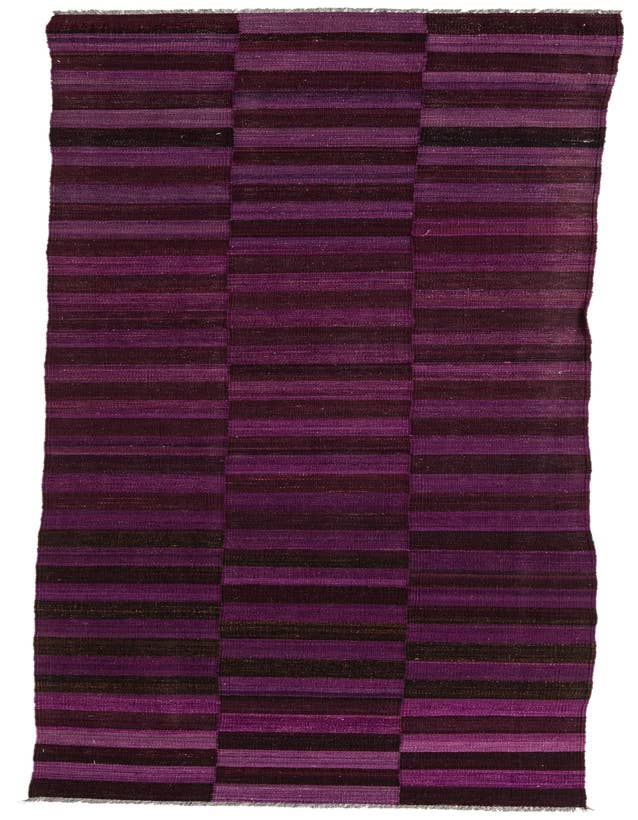 Detail image of 2' 10 x 10' Hand Woven Kilim Modern Wool Runner Rug