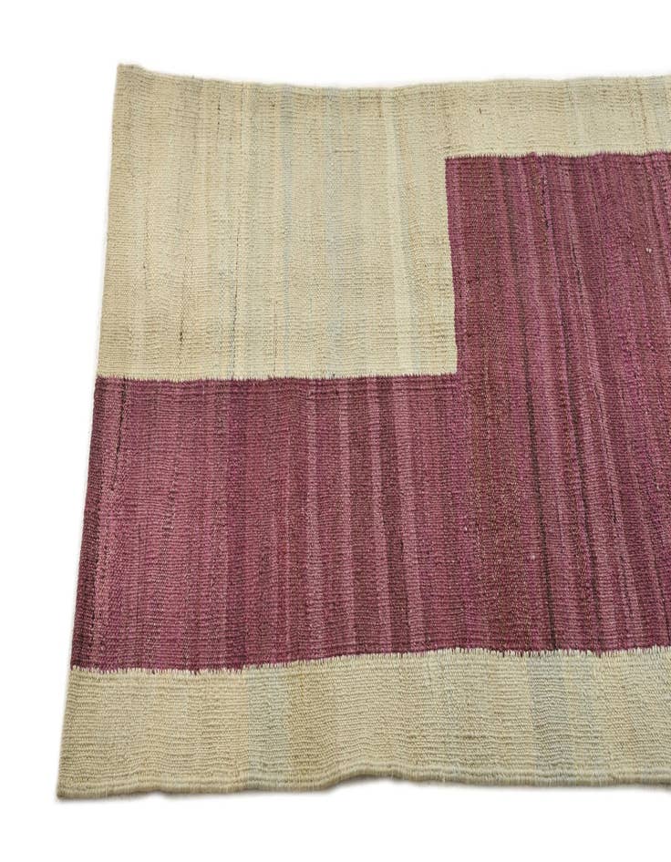 Detail image of 2' 4 x 5' 4  Hand Woven Kilim Modern Wool Runner Rug