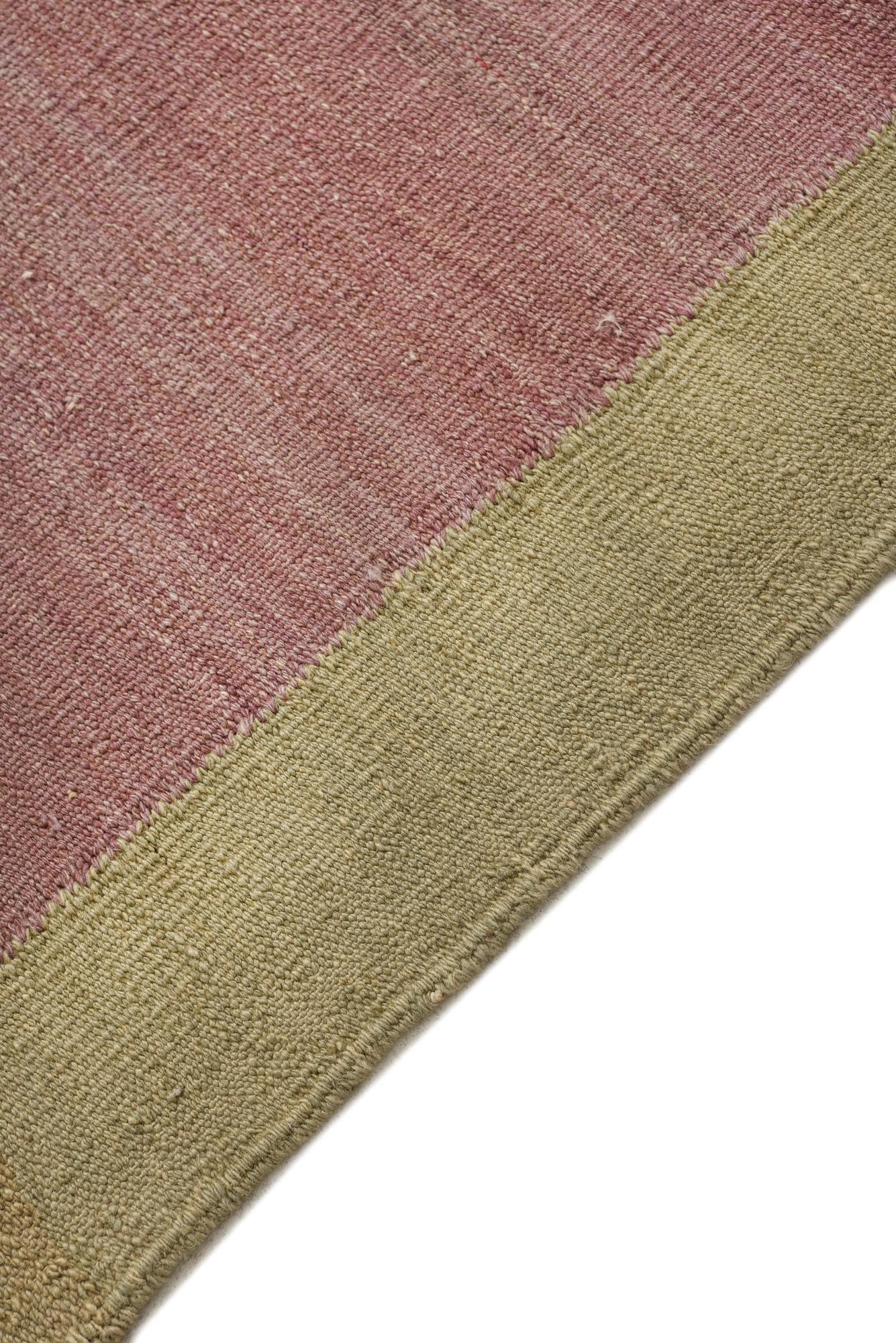 2' 5 x 5' 3 Hand Woven Kilim Modern Wool Runner Rug