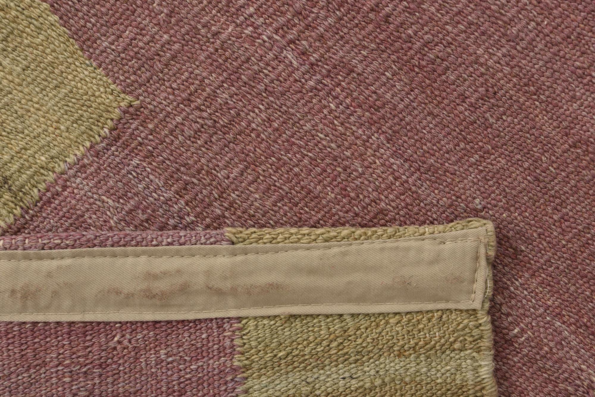 2' 5 x 5' 3 Hand Woven Kilim Modern Wool Runner Rug