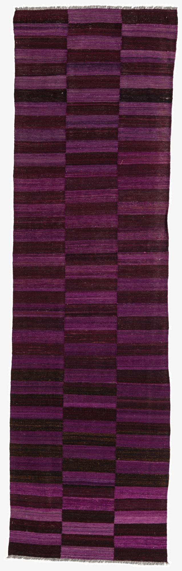 2' 10 x 10'  Hand Woven Kilim Modern Wool Runner Rug