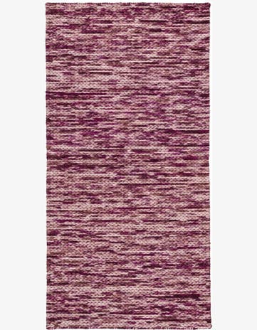 2' 4 x 4' 2 Hand Knotted Lana New Zealand Wool Runner Rug