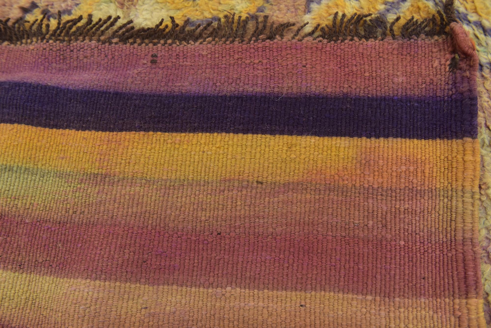 6' 5 x 15' 4 Hand Knotted Moroccan Wool Runner Rug