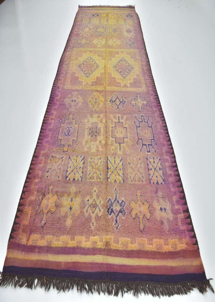 6' 5 x 15' 4 Hand Knotted Moroccan Wool Runner Rug