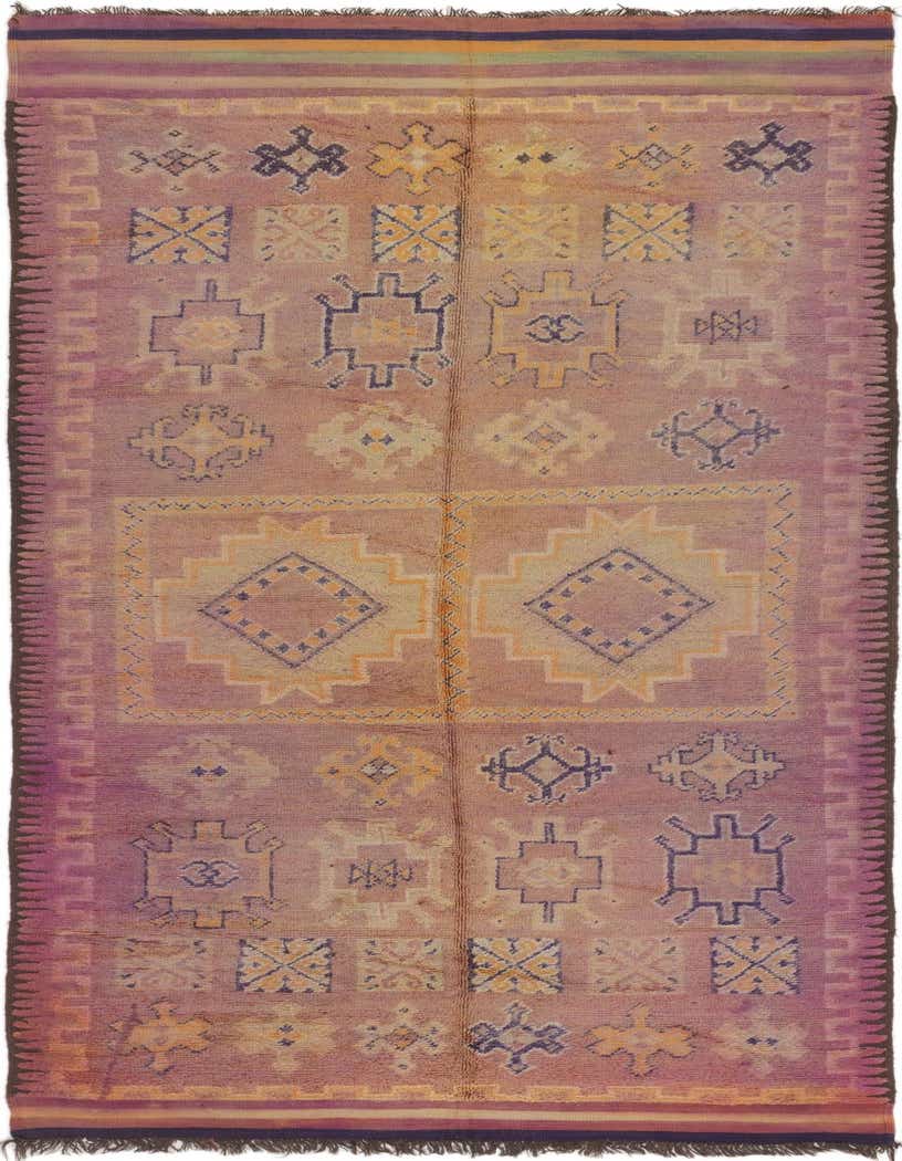 6' 5 x 15' 4 Hand Knotted Moroccan Wool Runner Rug