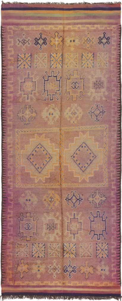 6' 5 x 15' 4 Hand Knotted Moroccan Wool Runner Rug