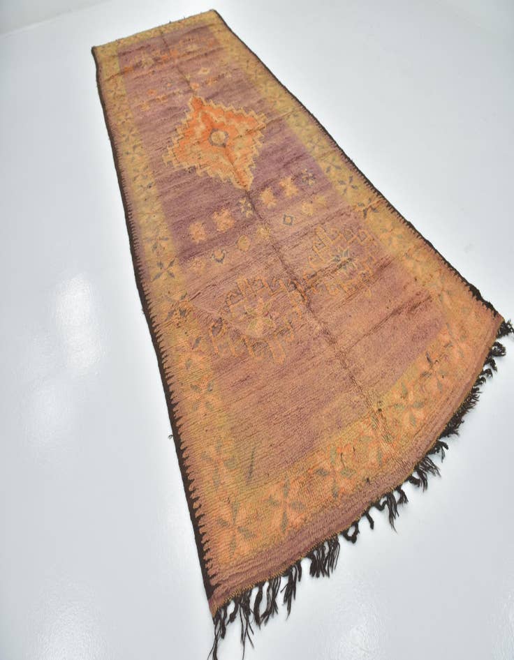 Detail image of 6' x 14' 4  Hand Knotted Moroccan Wool Runner Rug