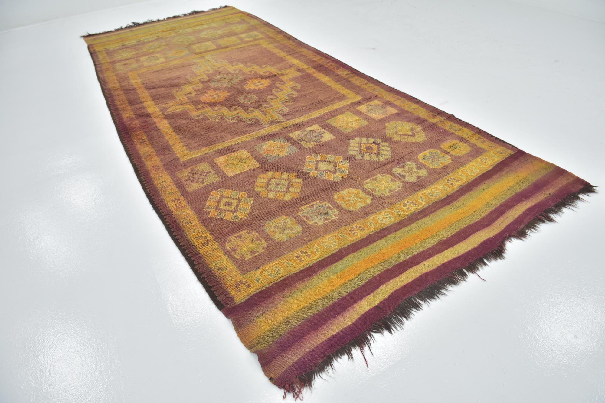 6' 4 x 16' Hand Knotted Moroccan Wool Runner Rug