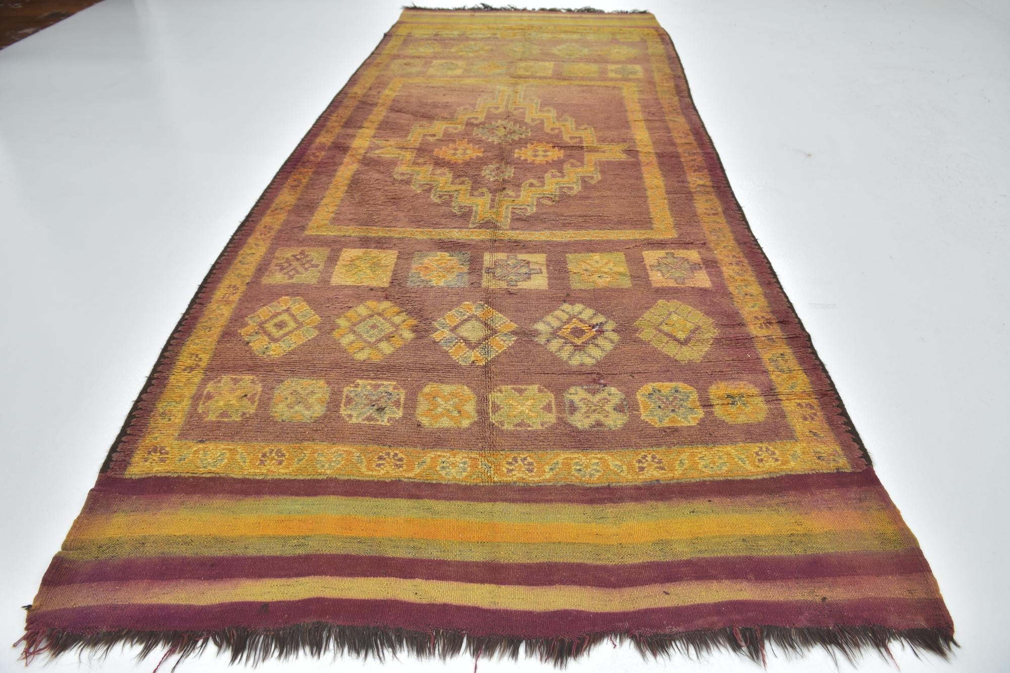 6' 4 x 16' Hand Knotted Moroccan Wool Runner Rug