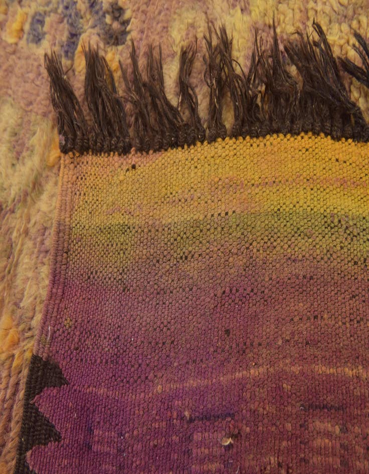 Detail image of 6' 10 x 14' 8  Hand Knotted Moroccan Wool Runner Rug