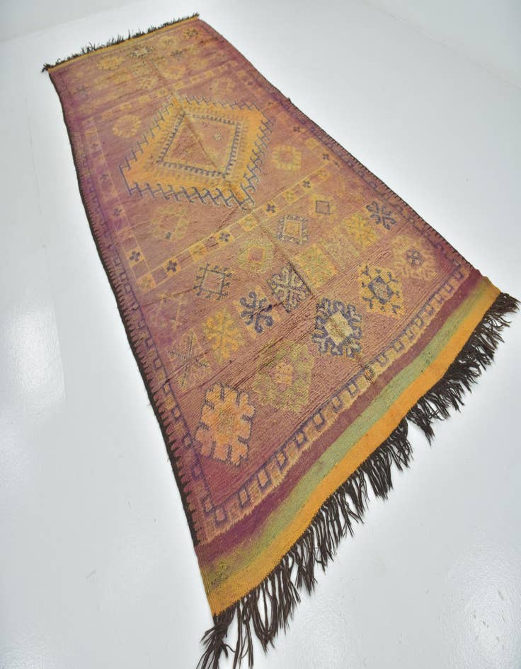 Detail image of 6' 10 x 14' 8  Hand Knotted Moroccan Wool Runner Rug