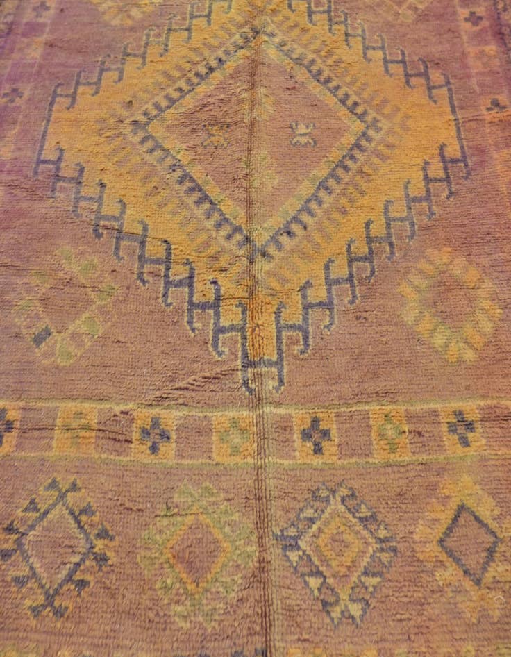 Detail image of 6' 10 x 14' 8  Hand Knotted Moroccan Wool Runner Rug