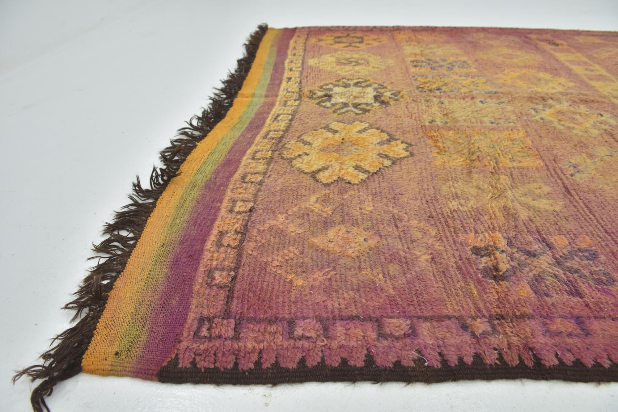 6' 10 x 14' 8 Hand Knotted Moroccan Wool Runner Rug
