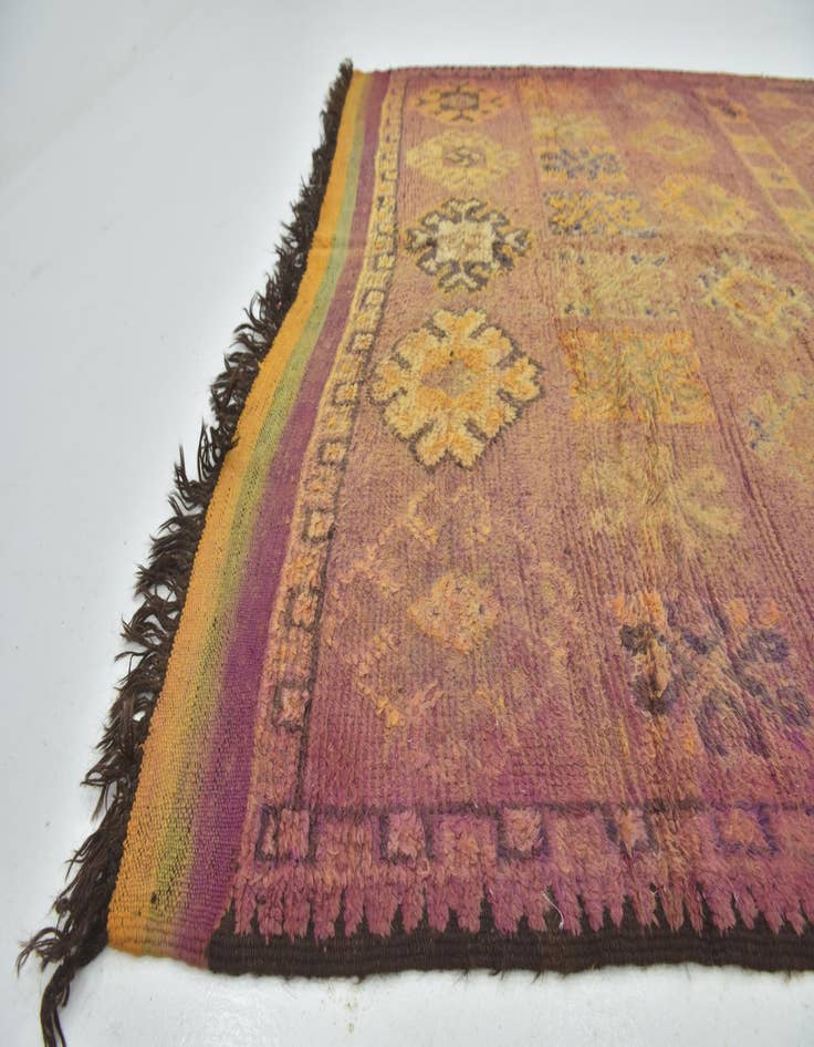 Detail image of 6' 10 x 14' 8  Hand Knotted Moroccan Wool Runner Rug