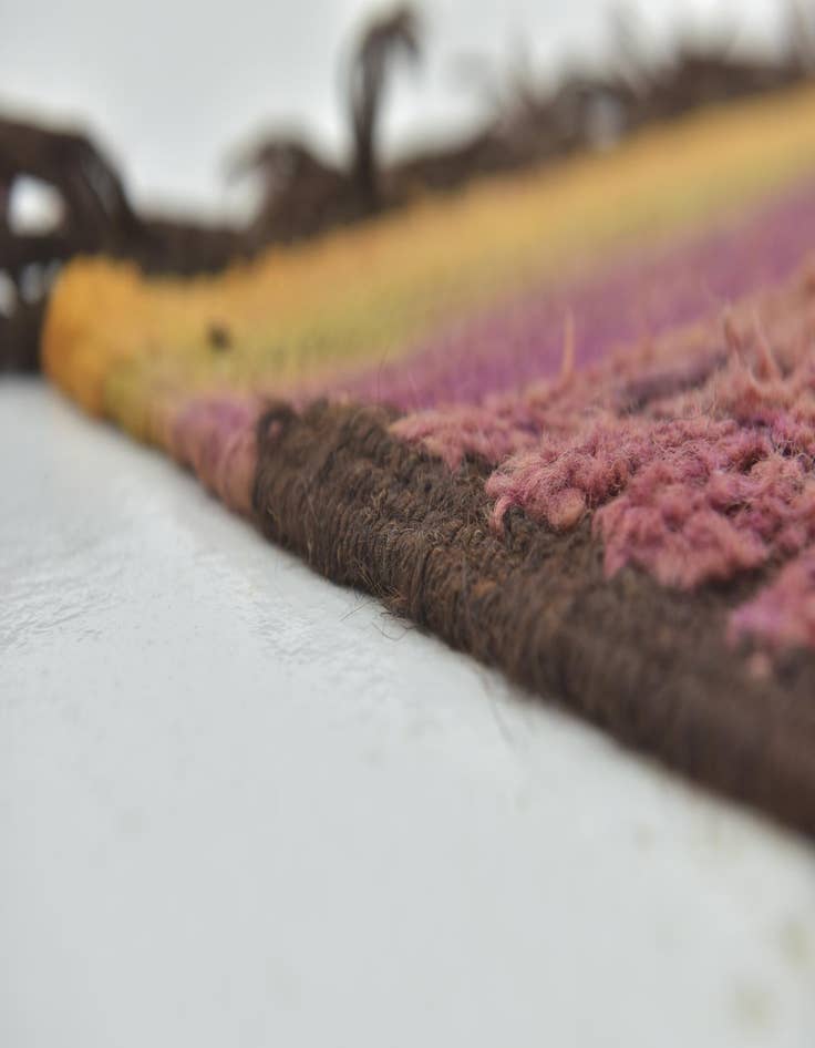 Detail image of 6' 10 x 14' 8  Hand Knotted Moroccan Wool Runner Rug