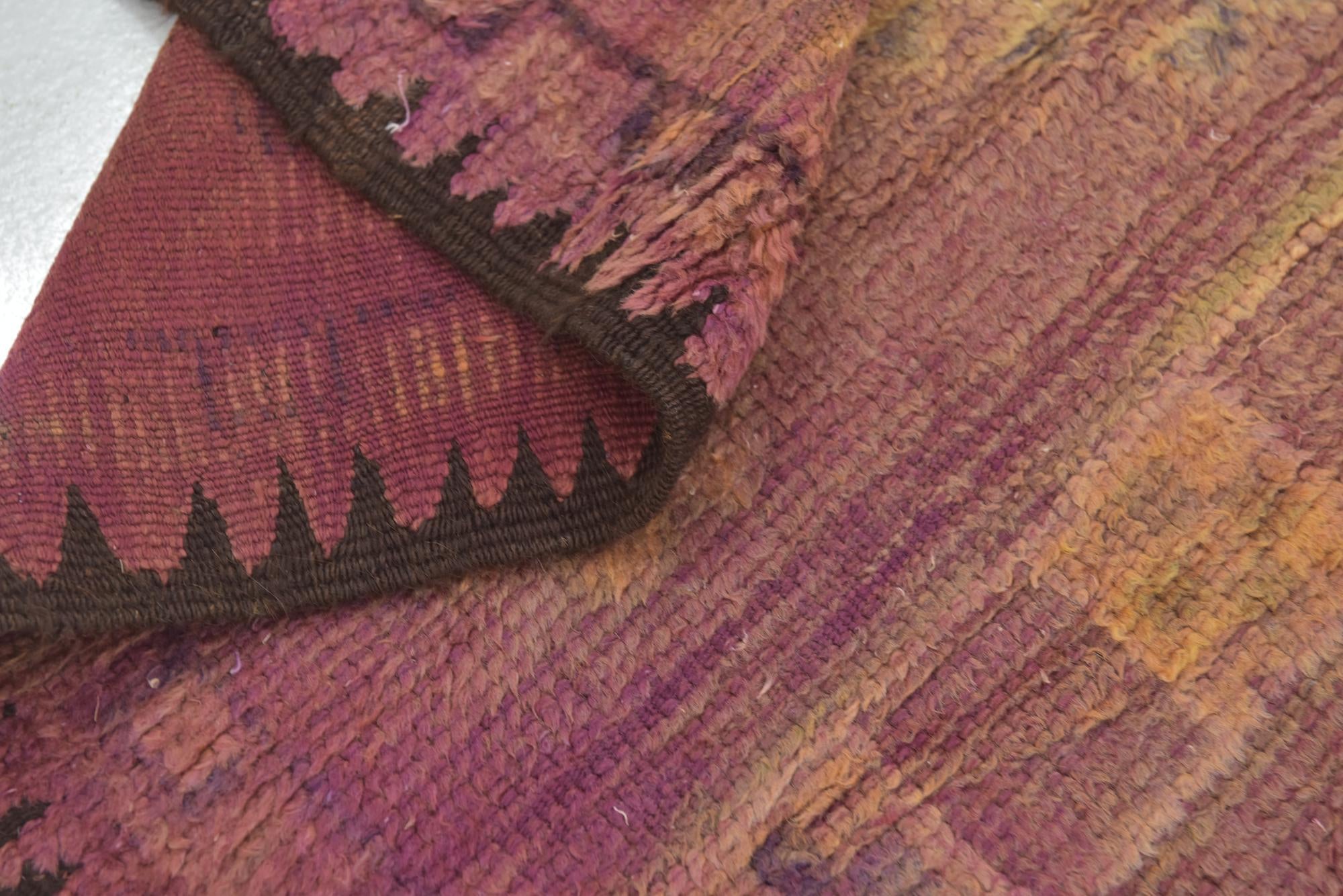 6' 10 x 14' 8 Hand Knotted Moroccan Wool Runner Rug