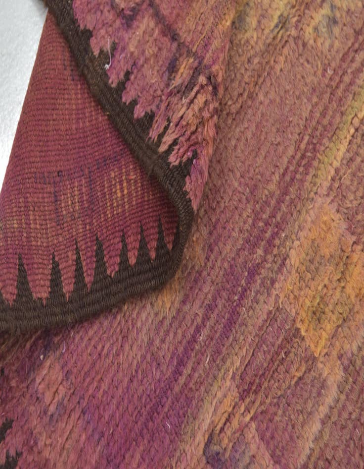 Detail image of 6' 10 x 14' 8  Hand Knotted Moroccan Wool Runner Rug