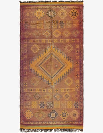 6' 10 x 14' 8 Hand Knotted Moroccan Wool Runner Rug