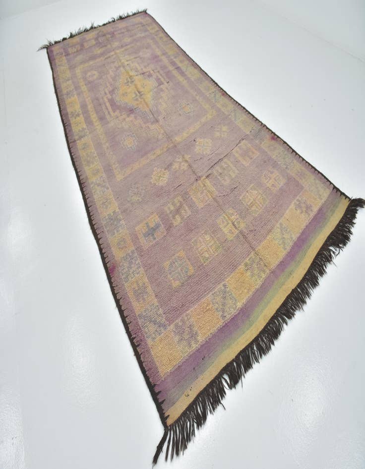 Detail image of 6' 5 x 14' 6  Hand Knotted Moroccan Wool Runner Rug