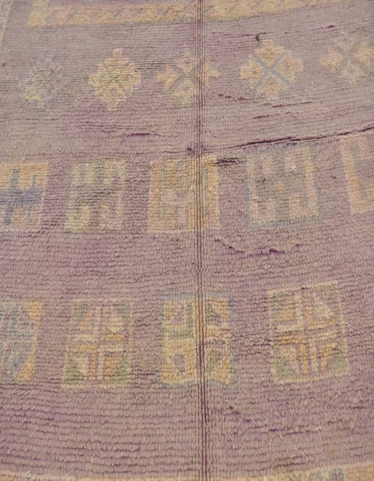 Detail image of 6' 5 x 14' 6  Hand Knotted Moroccan Wool Runner Rug