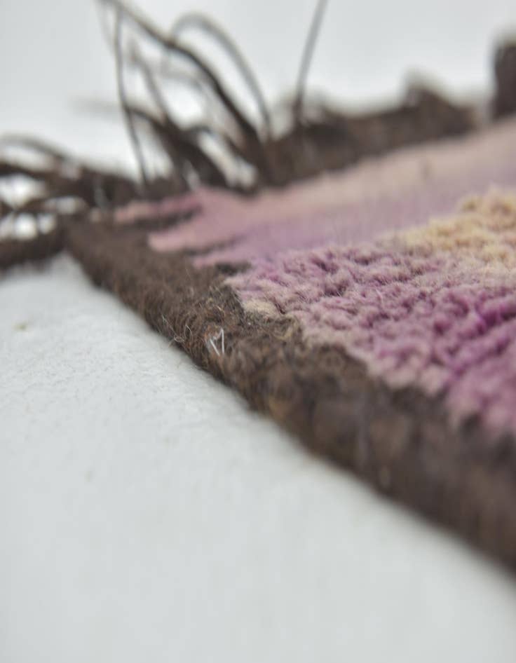 Detail image of 6' 5 x 14' 6  Hand Knotted Moroccan Wool Runner Rug