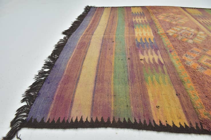Detail image of 5' 9 x 17' 3 Hand Knotted Moroccan Wool Runner Rug