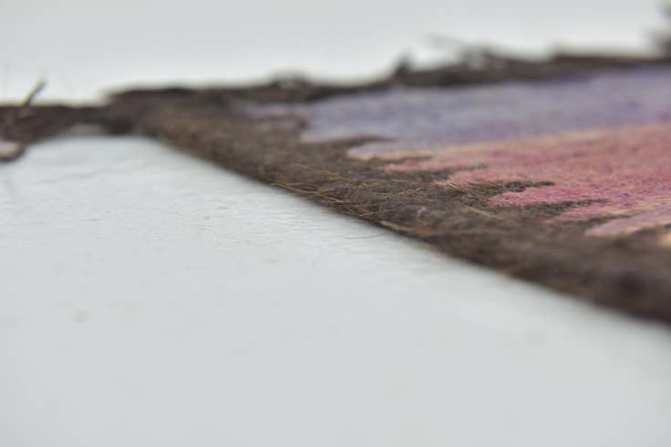 Detail image of 5' 9 x 17' 3 Hand Knotted Moroccan Wool Runner Rug