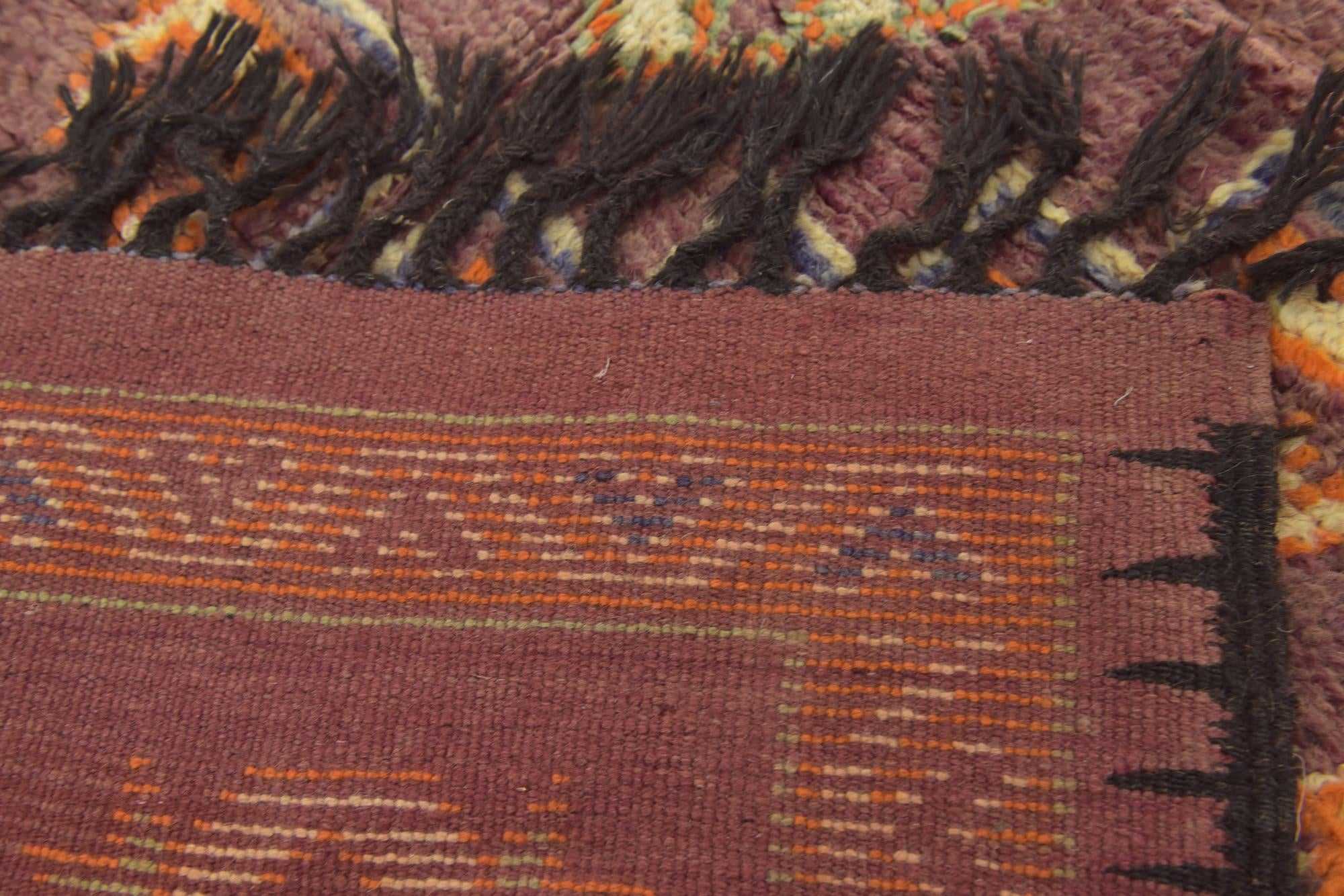 5' 5 x 10' 10 Hand Knotted Moroccan Wool Runner Rug