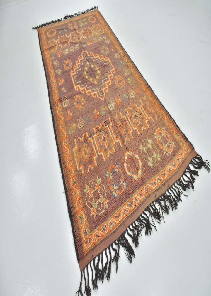 5' 5 x 10' 10 Hand Knotted Moroccan Wool Runner Rug